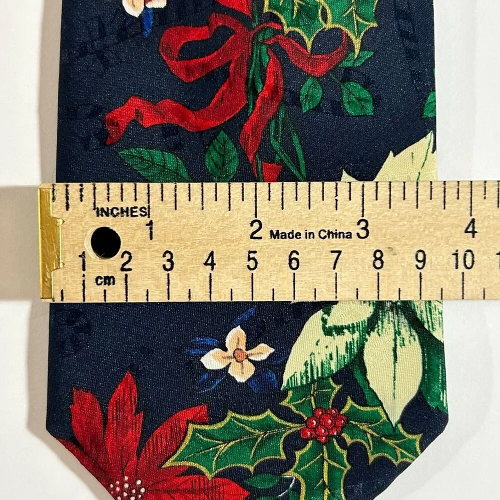Hallmark Yule Tie Greetings Neck Tie Holiday Christmas Santa Candy Cane Lot of 2